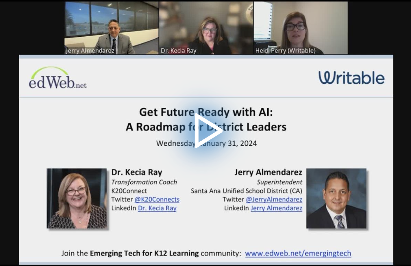 Get Future Ready with AI: A Roadmap for District Leaders edLeader Panel recording image